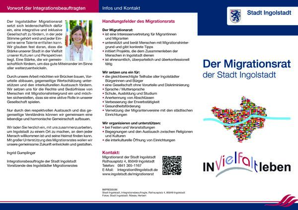 Bild vergrern: Flyer Migrationsrat 1